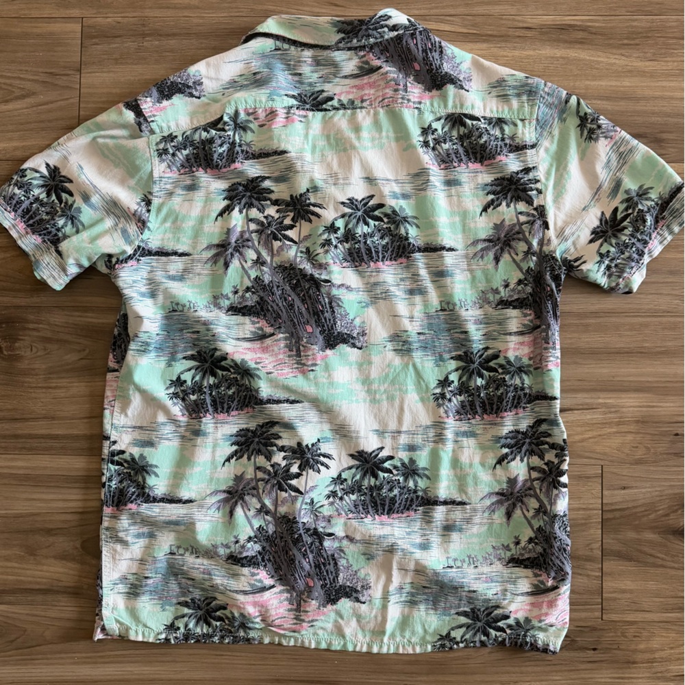 Billabong Hawaiian Print Short Sleeve Men’s Shirt - Picture 2 of 6